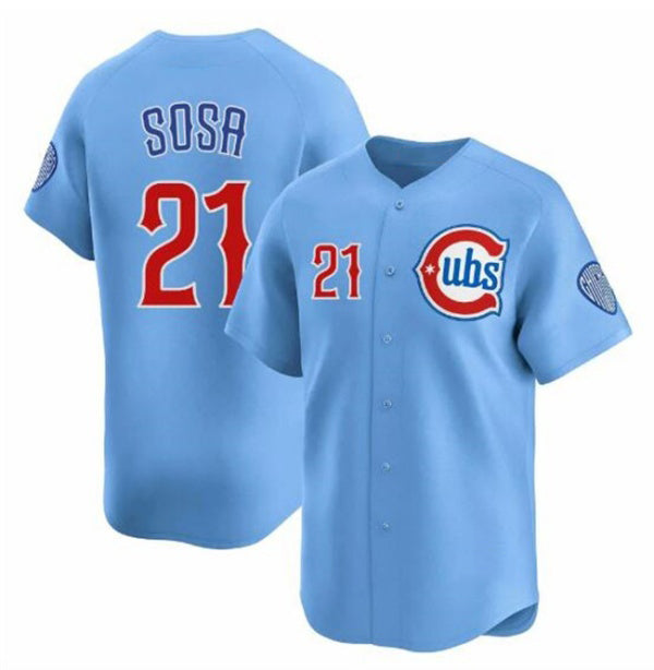 Chicago Cubs #21 Sammy Sosa Blue JEROMEN 2024-25 2nd Alternate Limited Stitched Jersey