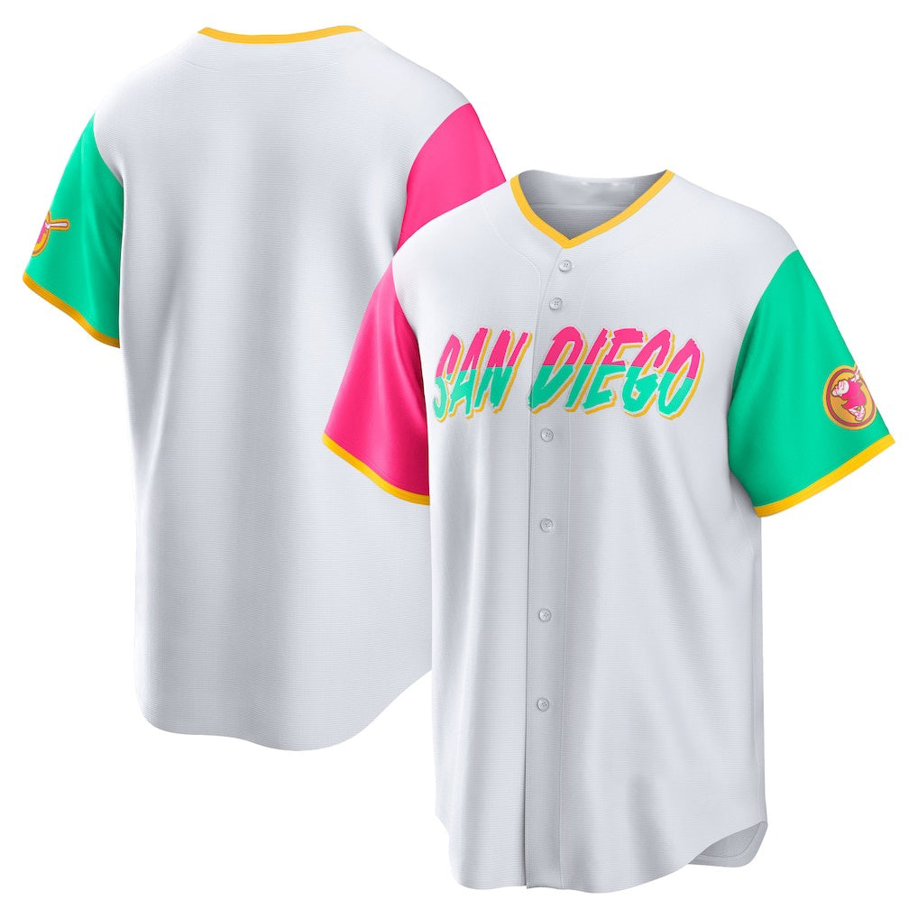San Diego Padres White JEROMEN City Connect Replica Team Jersey