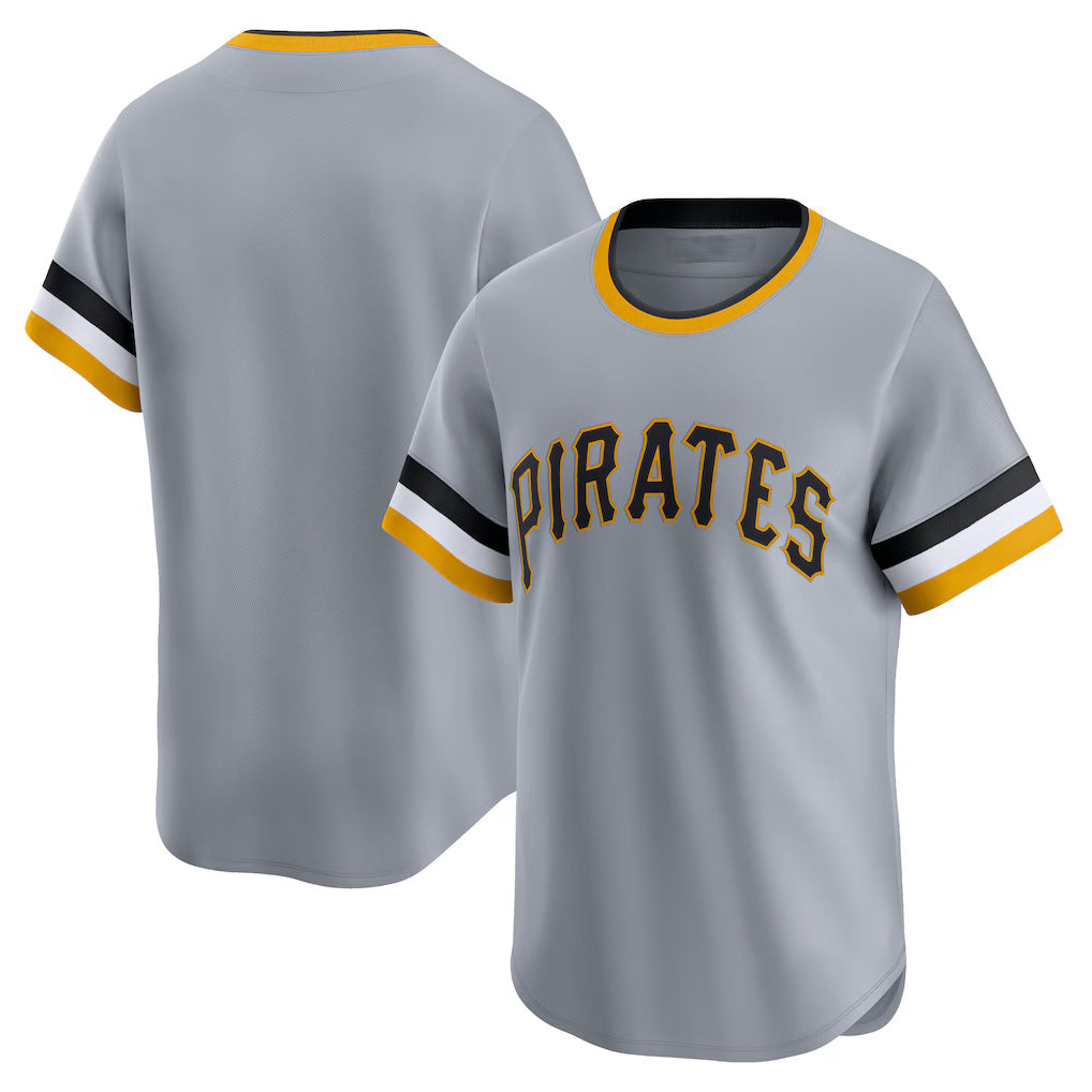 Pittsburgh Pirates Gray JEROMEN Cooperstown Collection Limited Jersey