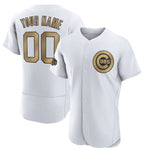 Custom Chicago Cubs Active Player White JEROMEN 2022 All-Star Flex Base Stitched Jersey