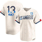 Los Angeles Dodgers #13 Max Muncy Cream JEROMEN 2024 City Connect Limited Stitched Jersey