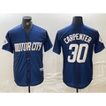 Detroit Tigers #30 Kerry Carpenter 2024 Navy JEROMEN City Connect Cool Base Limited Stitched Jersey