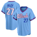 Atlanta Braves #27 Austin Riley Powder Blue JEROMEN 2026 City Connect Stadium Jersey