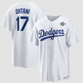 Los Angeles Dodgers #17 Shohei Ohtani White JEROMEN 2025 World Series Home Cool Base Stitched Jersey