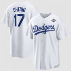 Los Angeles Dodgers #17 Shohei Ohtani White JEROMEN 2025 World Series Home Cool Base Stitched Jersey
