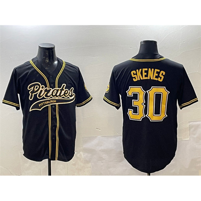 Pittsburgh Pirates #30 Paul Skenes Black JEROMEN Cool Base Stitched Jersey