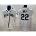 Seattle Mariners #22 Bryan Woo White JEROMEN Cool Base Stitched Jersey