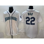 Seattle Mariners #22 Bryan Woo White JEROMEN Cool Base Stitched Jersey