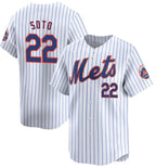 New York Mets #22 Juan Soto White JEROMEN Home Limited Stitched Jersey