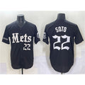 New York Mets #22 Juan Soto Black JEROMEN 'Gotham Gothic Edition' Vapor Premier Limited Stitched Jersey