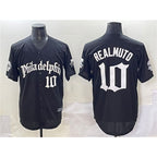 Philadelphia Phillies #10 J.T. Realmuto Black JEROMEN Gothic Vapor Limited Stitched Jersey