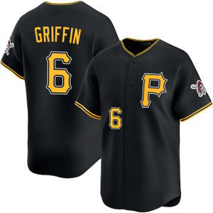 Pittsburgh Pirates #6 Konnor Griffin Black JEROMEN Alt Limited Jersey