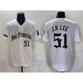 San Francisco Giants #51 Jung Hoo Lee White JEROMEN 'Gothic Fog Edition' Vapor Premier Limited Stitched Jersey