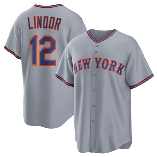 New York Mets #12 Francisco Lindor Gray JEROMEN 2025 Limited Stitched Jersey