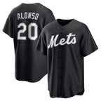 New York Mets #20 Pete Alonso Black JEROMEN Replica Player Jersey