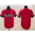 Atlanta Braves Blank Red JEROMEN City Connect Cool Base Stitched Jersey