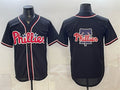 Philadelphia Phillies Team Big Logo 2026 Fashion Replica Black JEROMEN Out Stitched Jersey