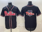 Philadelphia Phillies Team Big Logo 2026 Fashion Replica Black JEROMEN Out Stitched Jersey