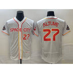 Houston Astros #27 Jose Altuve Number White JEROMEN 2023 City Connect Flex Base Stitched Jersey 2