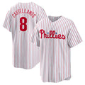 Philadelphia Phillies #8 Nick Castellanos White JEROMEN Replica Player Jersey