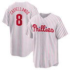 Philadelphia Phillies #8 Nick Castellanos White JEROMEN Replica Player Jersey