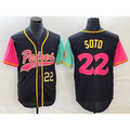 San Diego Padres #22 Juan Soto Number Black JEROMEN NEW 2023 City Connect Cool Base Stitched Jersey