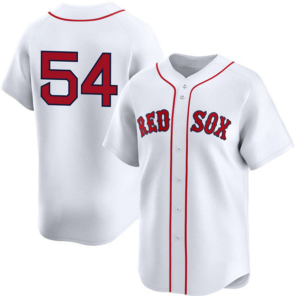 Boston Red Sox #54 Lucas Giolito White JEROMEN No Name 2024 Home Limited Stitched Jersey