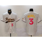 San Diego Padres #3 Jackson Merrill white JEROMEN Cool Base Stitched Jerseys