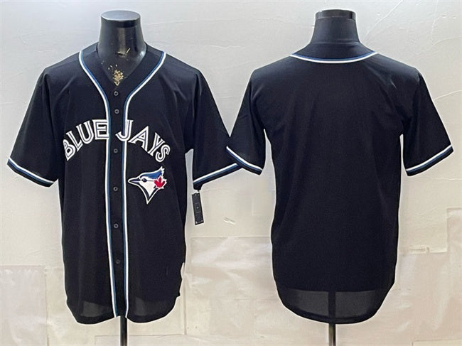 Toronto Blue Jays Blank 2026 Fashion Replica Black JEROMEN Out Stitched Jersey