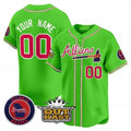 Custom Atlanta Braves Atliens Vapor Premier Limited Jersey ¨CGreen JEROMEN