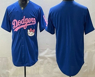 Los Angeles Dodgers Blank Blue JEROMEN Hello Kitty 2025 World Series Champions Limited Jersey