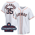 Houston Astros #35 Justin Verlander White JEROMEN 2022 World Series Champions Home Stitched Jersey