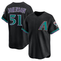 Arizona Diamondbacks #51 Randy Johnson Black JEROMEN Throwback Cooperstown Collection Limited Jersey