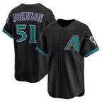 Arizona Diamondbacks #51 Randy Johnson Black JEROMEN Throwback Cooperstown Collection Limited Jersey