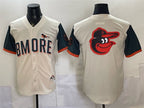 Baltimore Orioles Team Big Logo Natural JEROMEN 2026 City Connect Stadium Stitched Jersey 2