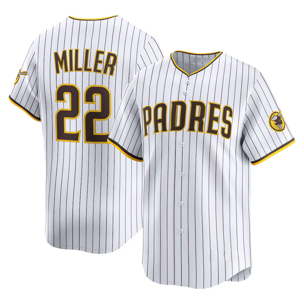 San Diego Padres #22 Mason Miller White JEROMEN Home Limited Player Jersey