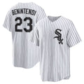 Chicago White Sox #23 Andrew Benintendi White-Black JEROMEN Home Official Player Jersey