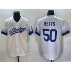 Los Angeles Dodgers #50 Mookie Betts White JEROMEN City Connect Cool Base Stitched Jersey