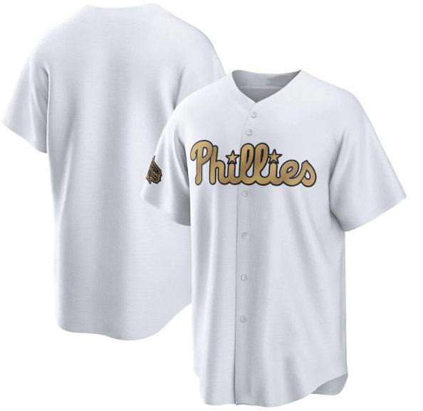 Philadelphia Phillies Blank White JEROMEN 2022 All-Star Cool Base Stitched Jersey