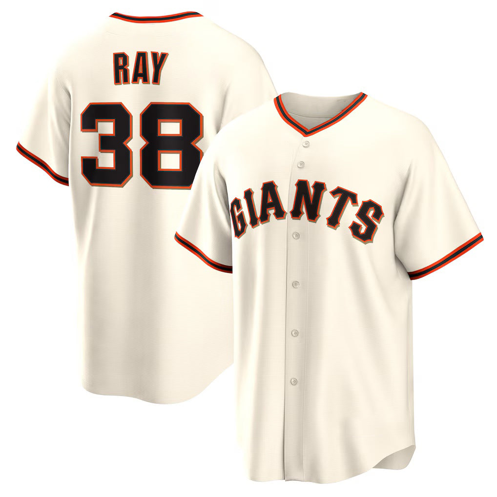 San Francisco Giants #38 Robbie Ray Cream JEROMEN Home Replica Jersey