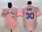 Toronto Blue Jays #30 Alejandro Kirk Pink JEROMEN 50 Seasons Patch Stitched Jersey