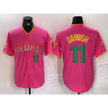 San Diego Padres #11 Yu Darvish Pink JEROMEN Player Number Fashion Jersey