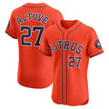 Houston Astros #27 Jose Altuve Orange JEROMEN Alternate Elite Player Jersey
