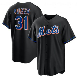 New York Mets #31 Mike Piazza Black JEROMEN 2022 Cool Base Stitched Jersey