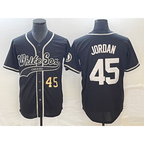Chicago White Sox #45 Michael Jordan Number Black JEROMEN Cool Base Stitched Jersey
