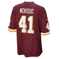W.Football Team #41 J.D. McKissic Burgundy JEROMEN Game Player Jersey
