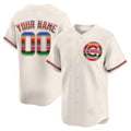 Custom Chicago Cubs Mexico Vapor Premier Limited Jersey ¨C Cream JEROMEN
