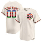 Custom Chicago Cubs Mexico Vapor Premier Limited Jersey ¨C Cream JEROMEN