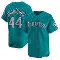 Seattle Mariners #44 Julio Rodr¨ªguez Teal JEROMEN Alternate Limited Player Jersey