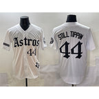 Houston Astros #44 Still Tippin White JEROMEN Gothic 'Houston Born Barrio Raised' Limited Stitched Jersey